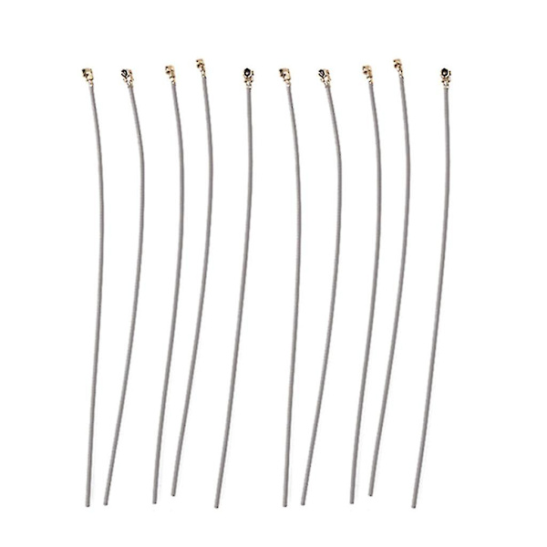 10x 2,4 GHz Modtagerantenne 15 cm, Udskiftningsantenne til Flymodtager IPX13 Stik RF113 Sølv-p