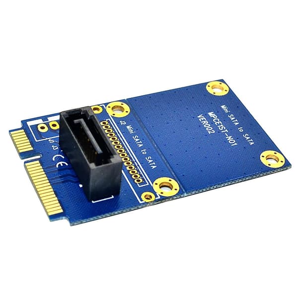MSATA til SATA Adapterkort Mini SATA til 7Pin SATA Mini PCIe Udvidelse SATA Vertikal Adapterkort Su