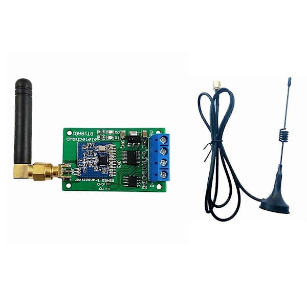 433M Multifunksjonell Trådløs RS485 Buss Seriell Port UART Transceiver Modul med Antenne for PTZ Kamera PLC Modbus RTU