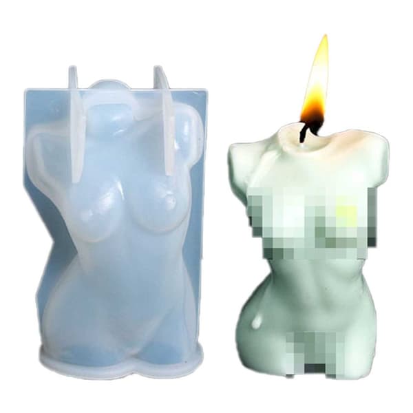 Candle Mold Female Body 3D 8cm