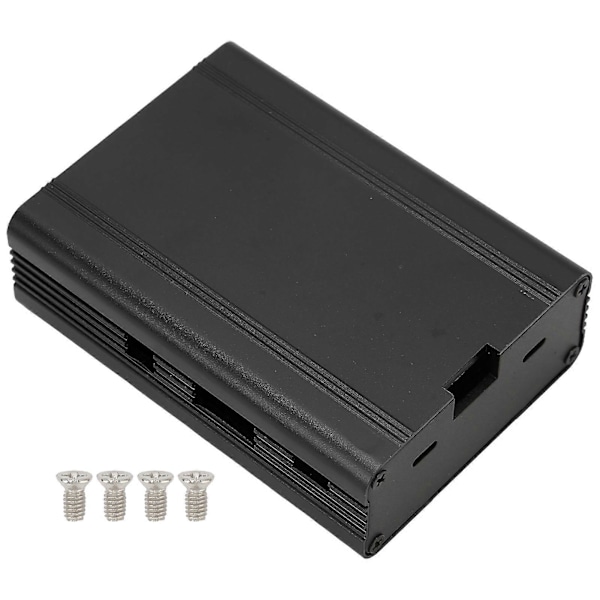 Aluminiumlegering Kabinett Kretskort Varmeavledning Beskyttende Kapsling for Raspberry Pi Black
