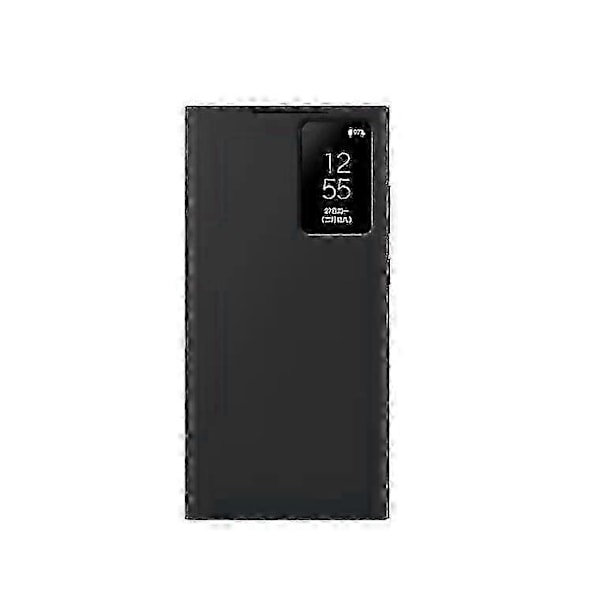 Samsung Galaxy S23 Ultra Wallet Etui med Kortlomme og Tap Vindue Sort