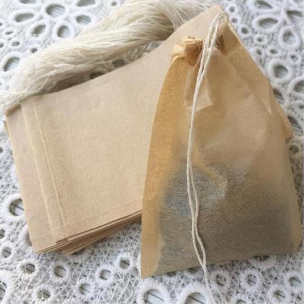 Disposable Tea Bags - 100 Pack - Eco-Friendly - Odorless - Easy to Use