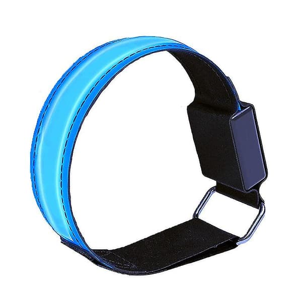 Uppladdningsbart LED-armband med reflex, 2 st, grönt