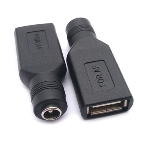 USB-elektroniikan lataustarvikkeet 2 kpl USB-naaras - DC 5,5x2,1 mm DC-liittimelle Kestävä DC-muunnin 2024THO