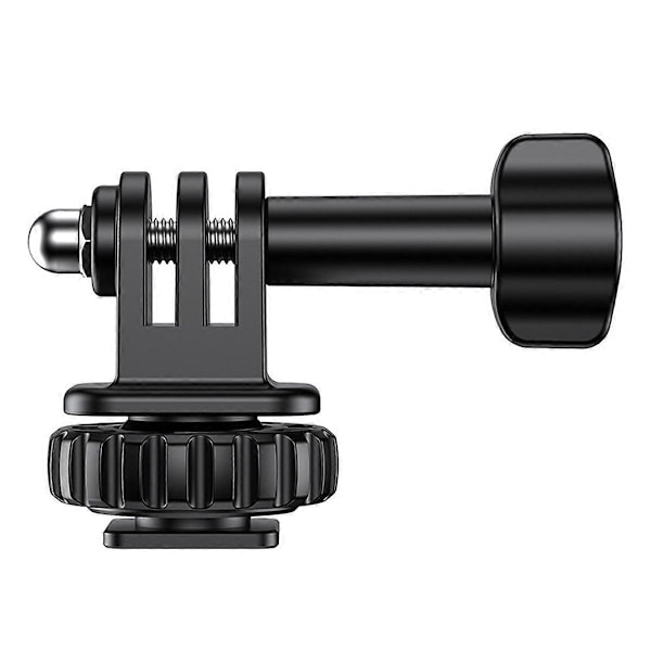 Action Camera Cold Shoe-adapter med 180° justering, 1/4 tommers skruehull, kompatibel med GoPro