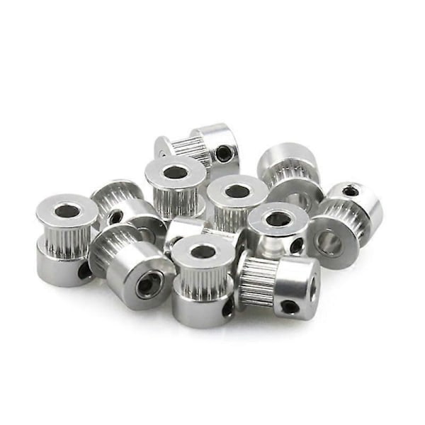 5 stk. GT2 Timing Pulley 16/20 Tandhjul Boring 4/5/635/8mm Aluminium Gear Tandbredde 6/10mm 3D Printere Til Ender3v2 Dele