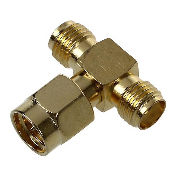 Beste 1x SMA Hann til To SMA Hunn Triple T RF Adapter & 2 stk SMA Hann til SMA Hann Plugg + 2 stk SMA Hunn til SMA Hunn