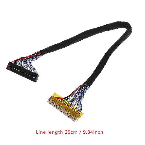 8-bit LVDS-kabel Fix - 30-polig 2-kanals för 17-26 tum LCD/LED-panelstyrenhet 25 cm