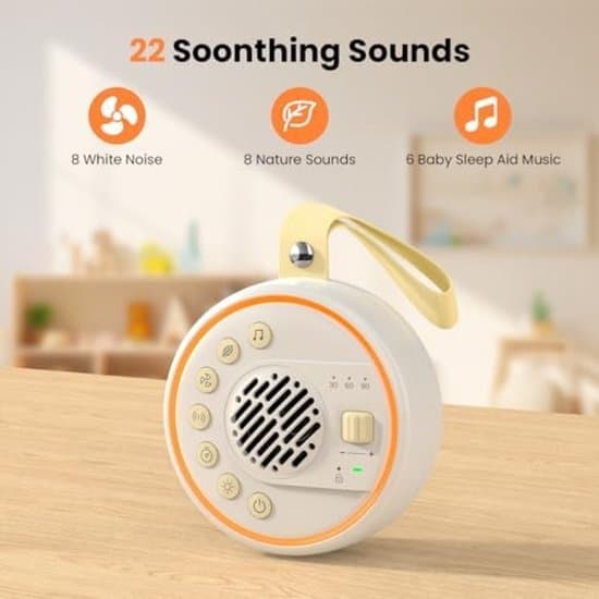 Portable Sleep Aid with Night Light - Noise - Sleep Aid - Sleep Device -