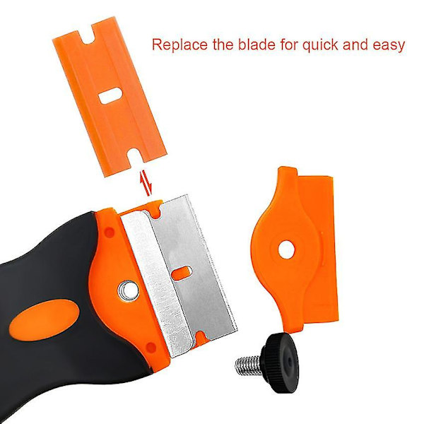 Glaskeramikhällskrapa - Premium Glaskeramikhällskrapa (1 set, Orange Svart)