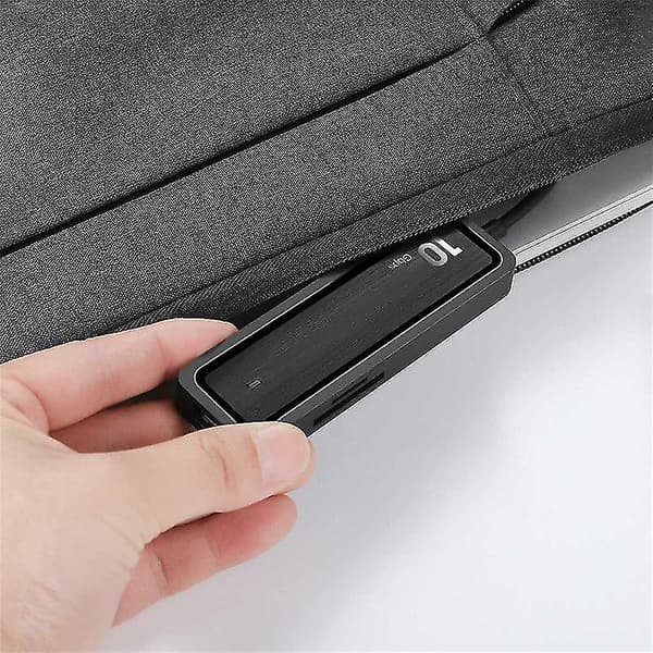 10 Gbps 6-i-1 USB Hub-adapter Type-C til 4x USB 3.2 Gen 2 10 Gbps Superspeed USB C til USB Hub SD 2.0