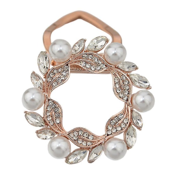 Bling Pärlor Legering Halsduksspänne Strass Chiffong Halsduksklämma Brosch Korsage