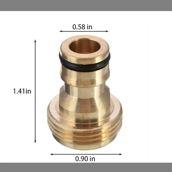 Messing Vandhaneforbindelse Vandhane Have Slange Armatur - 4 Messing Hun Vandhane Armatur Slange