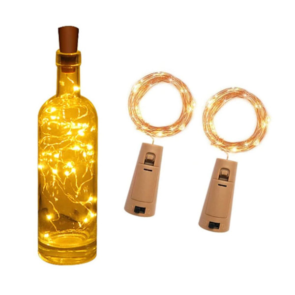 2-pack 2m LED Light String Lights Lighting for Bottle Decoration