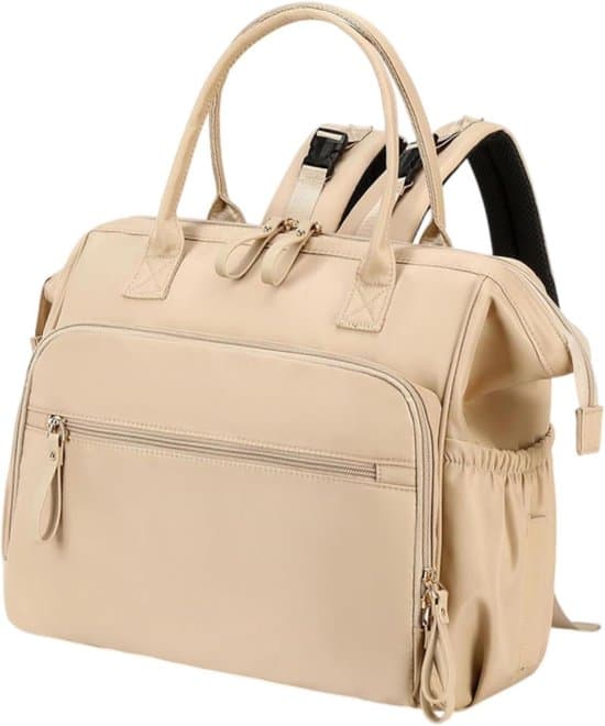 Multifunctional Diaper Bag, 14 Compartments, Large Capacity Waterproof Nylon Stroller / Laptop Backpack, 15.6\".