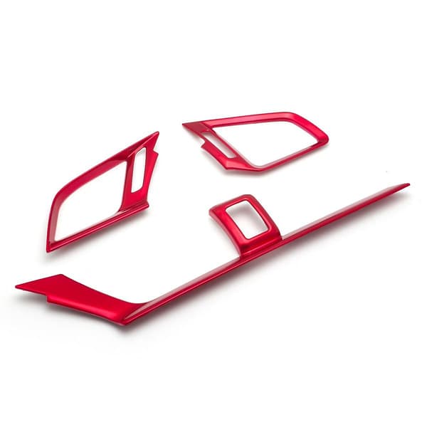Rød Front Dashbord AC Uttaksdeksel Trim For 2016-2021 10. Generasjon