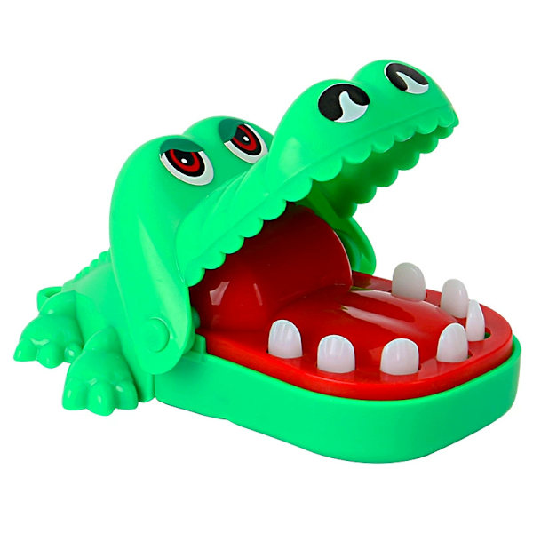 Krokodiltandsleksaker, Krokodil som biter i fingret-spel, Roligt Alligator Interaktivt Spel, För Födelsedagsfest (Grön)