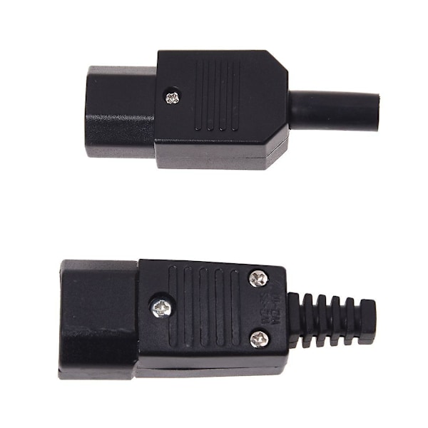 250v 10a Strømstik Iec 320 C14 Stik Til C13 Fatning