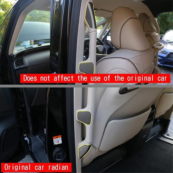 För ALPHARD 40-serien 2023+ Bil Kolfiber Mitten Dörrarmstöd Dekorativ Patch Bil Interiör Acce