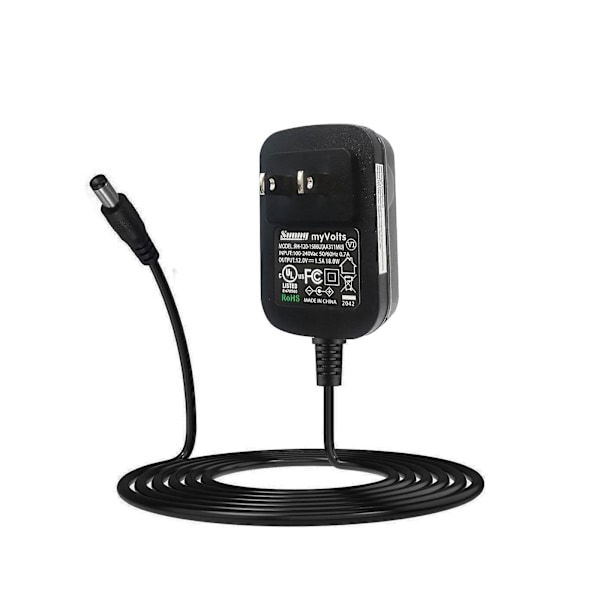12V myVolts erstatningsstrømforsyning kompatibel med ARLO Pro 3, VMB4540 sikkerhedskamera