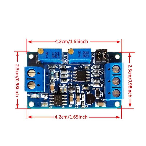 Virta Jännite Moduuli 0/4-20ma - 0-3.3v 5v 10v Jännitelähetin