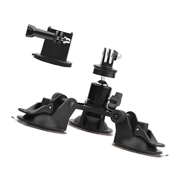 Bil Triple Kop DSLR Kamera Sugekop Base Tripod + 360 Graders Rotation