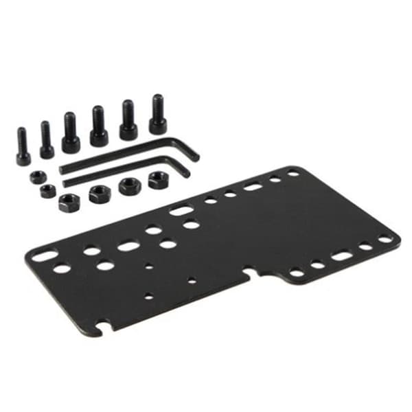 Sort Metal SIM Racing Spil USB Håndbremseholder Fast Plade til Håndbremse