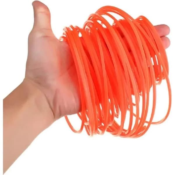 Trimmertråd - 100m spole - 2,8mm nylon - Rød - Slitesterk