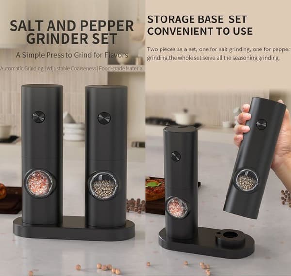 Elektrisk pepparkvarn, Elektrisk salt- och pepparströare, Elektrisk pepparkvarn