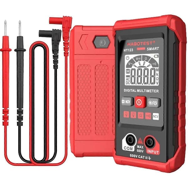 HT123 Digital Multimeter - Automatisk Digital Multimeter - Smart Mätning - Elektrisk Testare Voltmeter Multimeter