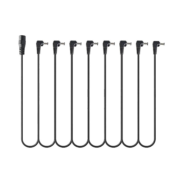 Daisy Chain-kabel 1 till 8 vägar gitarr effektpedal tillbehör 9V DC adapterkontakt strömkabel