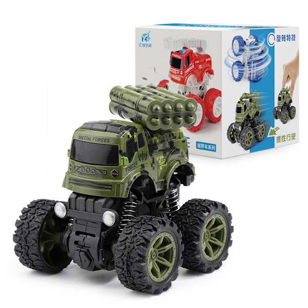 Fyrhjulsdriven Terrängbil med Dragfunktion Tröghetsfriktion Kraftfjäder Bilmodell 7