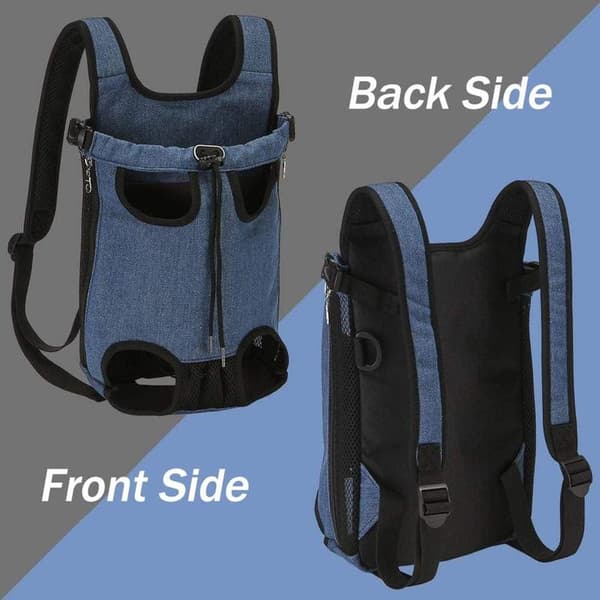 Backpack - Small Dog Backpack - Pet Travel Backpack - Premium Chihuahua - Adjustable Front Backpack - Suitable for Travel and Walking - Adjustable
