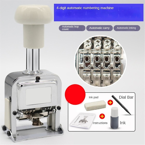 Automatisk Koder 4-sifret Nummer Maskin Produksjonsdato Manuell Koder Nummerering Avansert Maskin Rask-