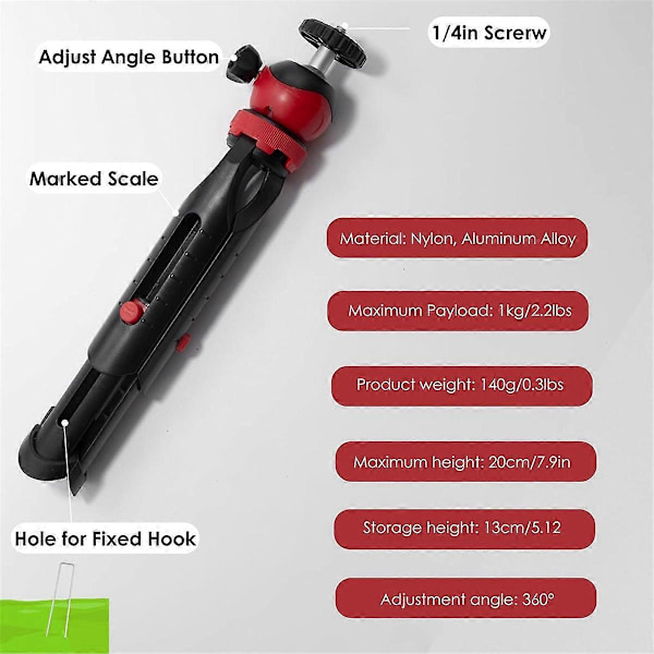 Til Starlink Mini Tripod Adapter Monteringssæt Justerbart Tripod Beslag til Starlink Antenne Signalmodtagelse