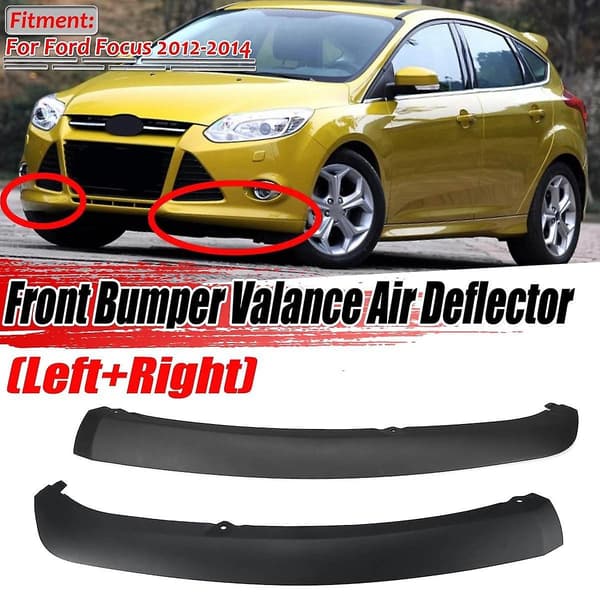 2 stk. Forreste Bumper Lip Spoiler Luft Chin Splitter Nedre Valance Panel til Focus 2012-2014 FO1095244C