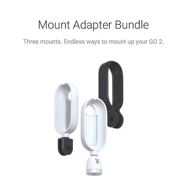 GO 2 Mount Adapter-paket Utökade Sporttillbehör Actionkamera Tillbehör