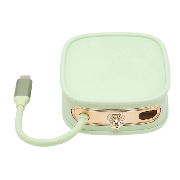 USB C -telakointiasema 10 in 1 PD-pikalataus 4K HD RJ45 -portti Nopea USB C -jakaja kannettavalle tietokoneelle Pöytäkone Matka Vihreä