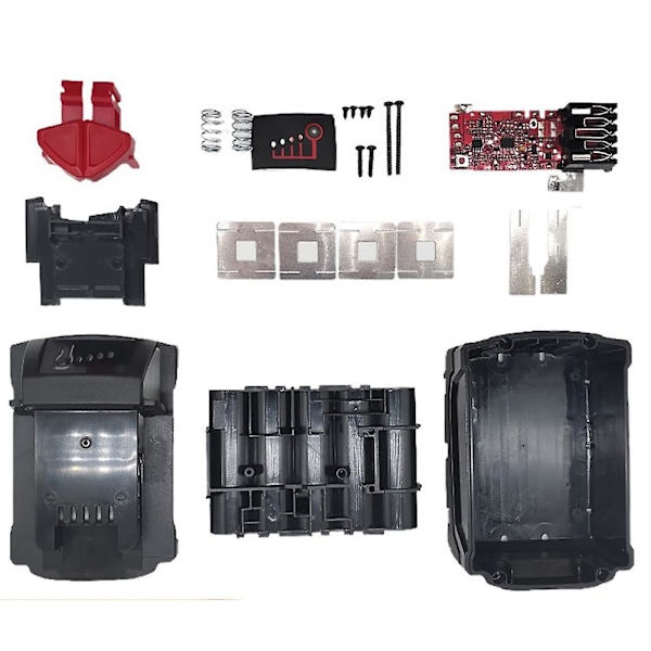 Batteri Case+PCB Laddningskretskort för 10 Kärnor 18V 18650 Kit -Ion Batteri Case Skyddande Boar