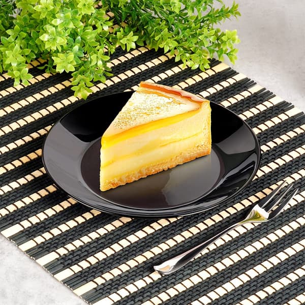 Black Glass Dinnerware Set 18 Pieces