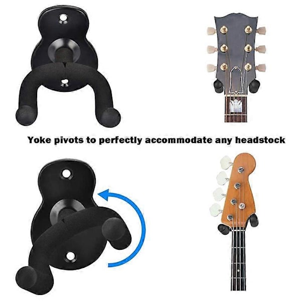 Gitarrhängare Väggfäste Halksäker Hållare Stativ för Gitarr Ukulele Violin Gitarr Instrument Tillbehör