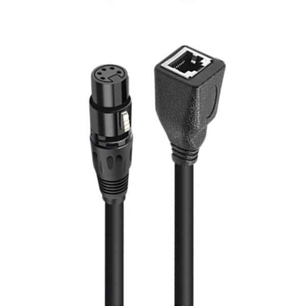 XLR 5 Pin Hunn til RJ45 Hunn Adapterkabel 30cm/1ft for LED-belysning
