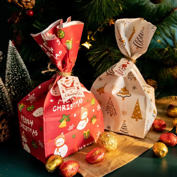 Julklappspåsar med 24 Set Juldekaler Adventskalender Godispåsar - MC2-175