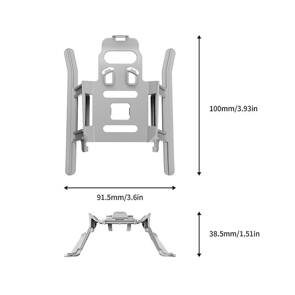 Landningsställ för Mini 3 Drone Vikbart Höjt Stativ Skyddar Gimbal Anti-explosion Maskin Tillbehör