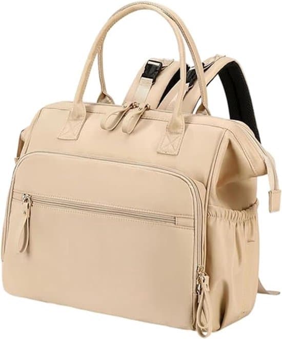 Multifunctional Diaper Bag, 14 Compartments, Large Capacity Waterproof Nylon Stroller / Laptop Backpack, 15.6\".