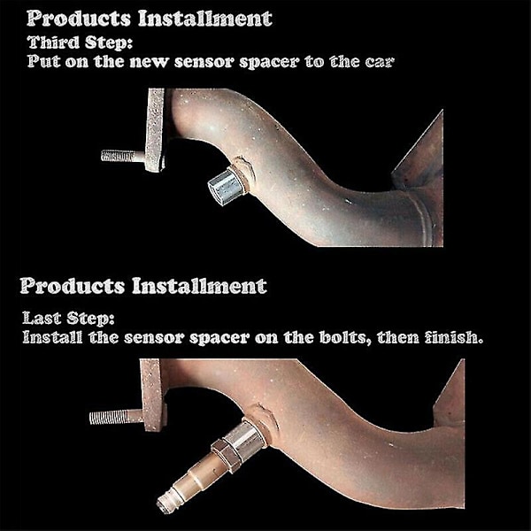 Bil CIR Fix Sjekk Motorlys Eliminator Adapter Oksygen O2 Sensor M18x1.5