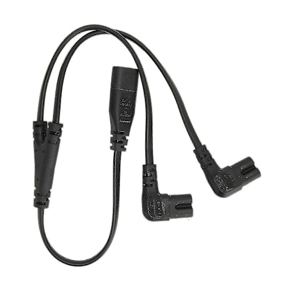 IEC320 C8 til Dobbelt C7 Kabel Han til Hun 1 ind 2 ud AC Strømsplitter Kabel til LCD Skærm Bordlampe 100250V 2024THO