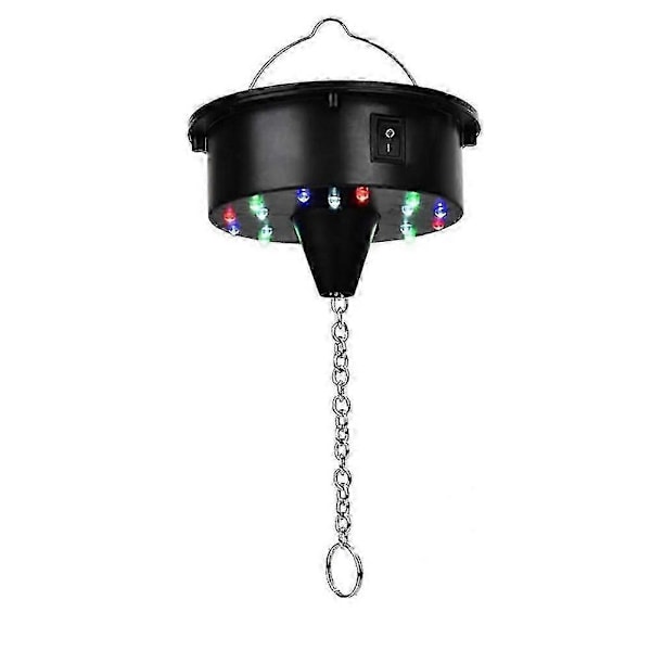 Roterende Diskokule Motorlys med Fjernkontroll, 18 LED for 12 16 20 24 tommers Speilkule Rotator (Kule Ikke Inkludert)