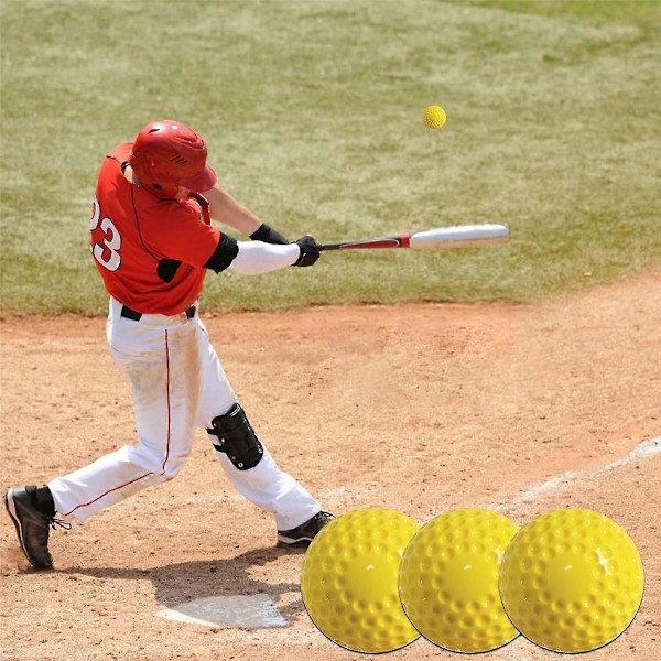 10 Pak Basebolde Træningsbold, 9 Tommer Pitching Machine Basebolde